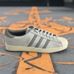 Adidas Superstar Vintage IH8660 Grey White Men's Size 12 US 11.5 UK
